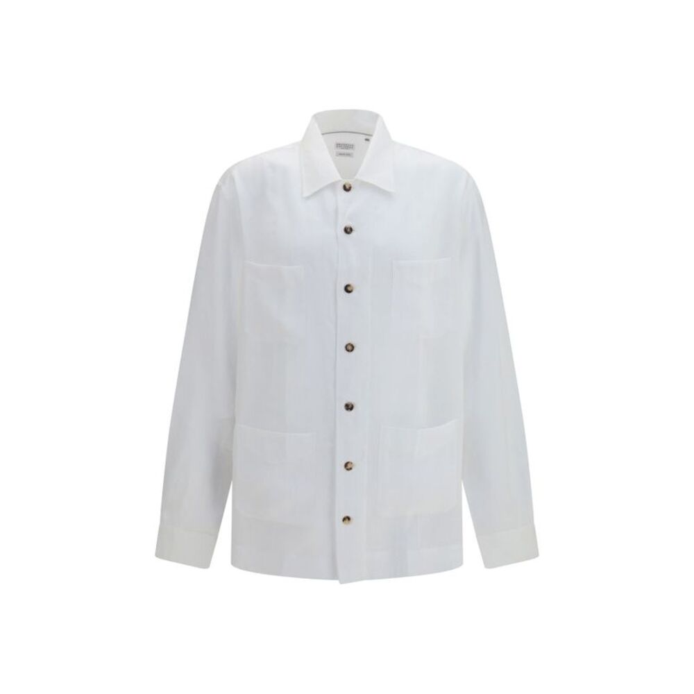 Brunello Cucinelli Men Linen Shirt
